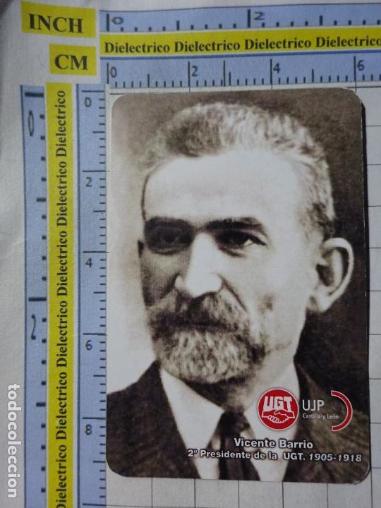 Collezionismo Calendari: CALENDARIO DE BOLSILLO POL&Iacute;TICO SINDICAL. A&Ntilde;O 2019. UGT UJP CASTILLA LE&Oacute;N VICENTE BARRIO