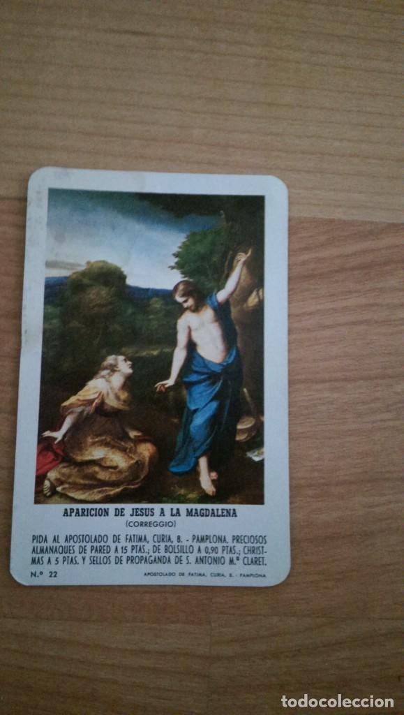 Sammeln von Kalendern: CALENDARIO DE COLECCI&Oacute;N &laquo;APARICI&Oacute;N DE JES&Uacute;S A LA MAGDALENA&raquo; A&Ntilde;O 1971