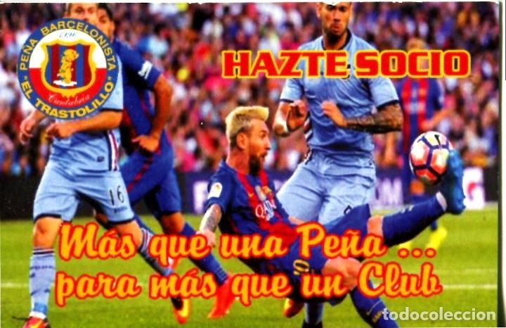 Coleccionismo calendarios: CALENDARIO PUBLICITARIO. F&Uacute;TBOL. BARCELONA. PE&Ntilde;A BARCELONISTA EL TRASTOLILLO. SANTANDER. A&Ntilde;O 2017