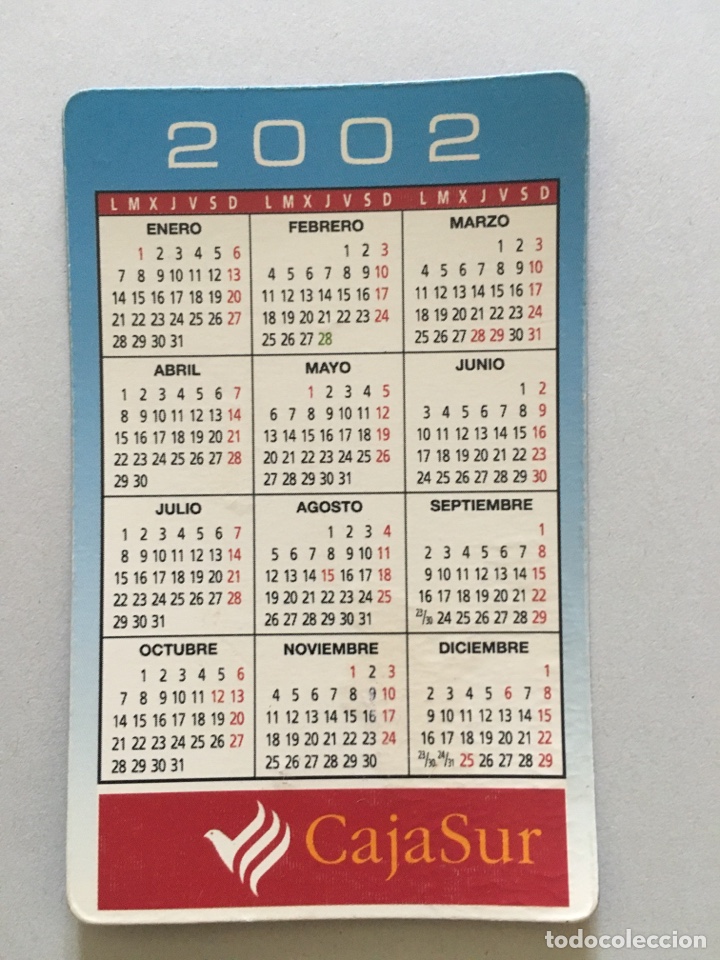 Coleccionismo calendarios: Calendario Cajasur 2002 - Foto 2