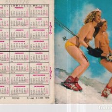 Coleccionismo Calendarios: CALENDARIO DE BELLAS SEÑORITAS PUBLICIDAD DE ARTE VENUS DE BADALONA AÑO 1976 Y 77 EN ESP. Lote 250814240