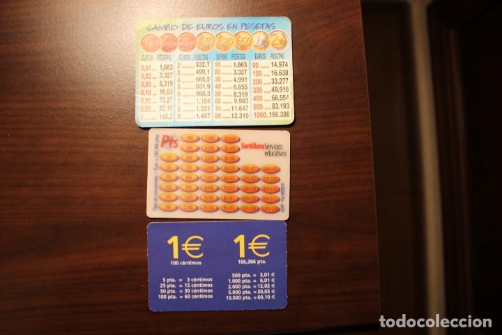 Coleccionismo calendarios: Lote de 3 calendarios sobre el euro. Distintos a&ntilde;os.
