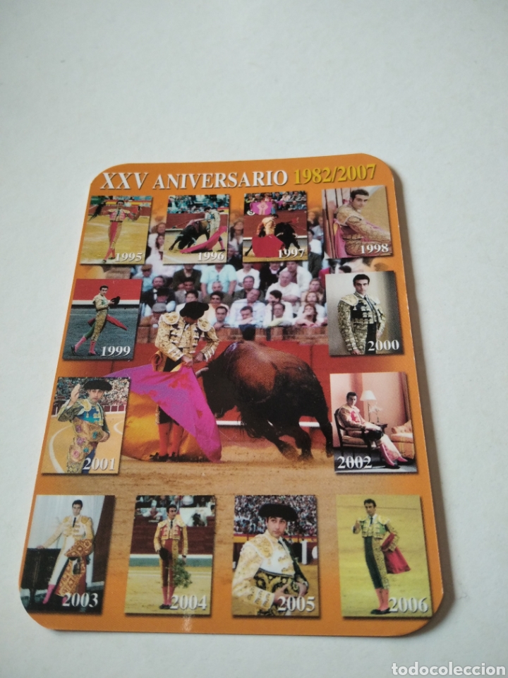 Coleccionismo Calendarios: XXV aniversario pe&ntilde;a taurina Enrique Ponce, Chiva