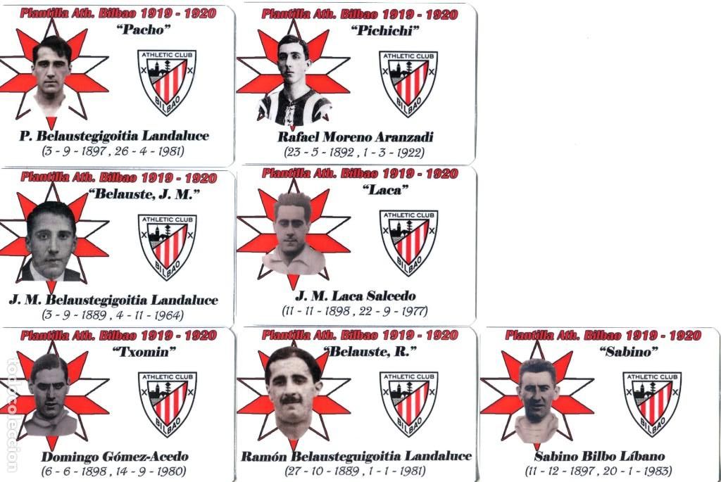 Coleccionismo calendarios: COLECCION DE 7 CALENDARIOS DE BOLSILLO FUTBOL ATHLETIC CLUB DE BILBAO 2020