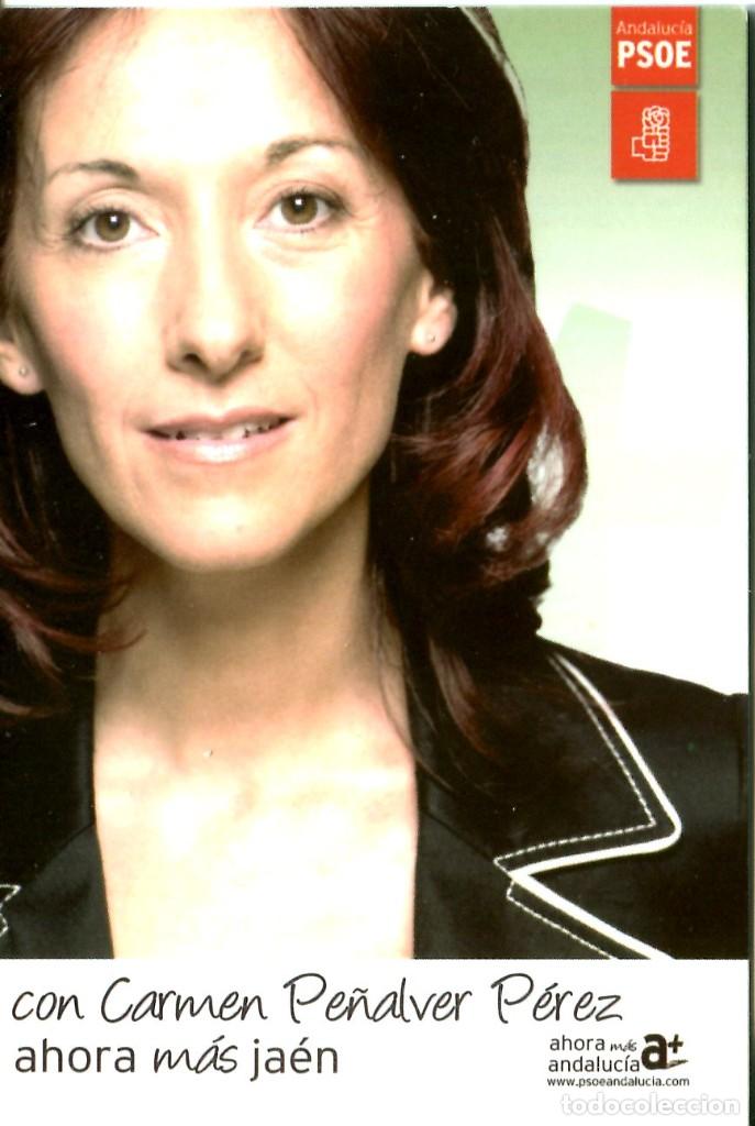 Colecionismo Calend&aacute;rios: Calendario bolsillo - PSOE JA&Eacute;N - CARMEN PE&Ntilde;ALVER P&Eacute;REZ - POL&Iacute;TICO - A&ntilde;o 2007