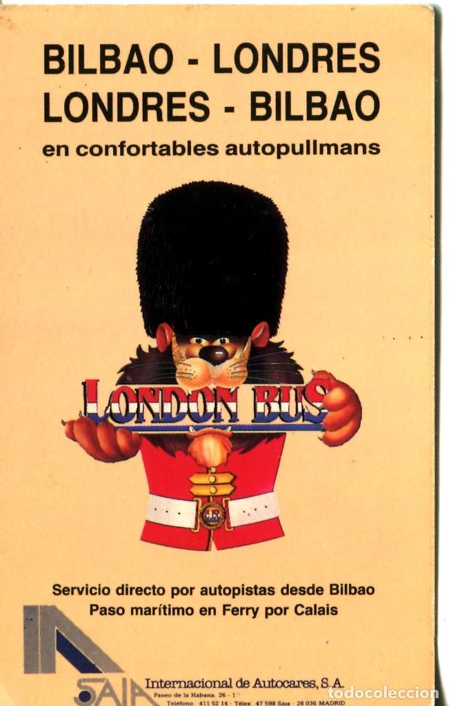 Coleccionismo calendarios: CALENDARIO BOLSILLO TRANSPORTE (AUTOBUS - SAIA INTERNACIONAL DE AUTOCARES) 1986 (MUY BUEN ESTADO)