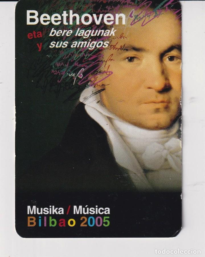 Coleccionismo Calendarios: calendario de publicidad musika bilbao beethoven del a&ntilde;o 2005 y 06 en vasco y esp