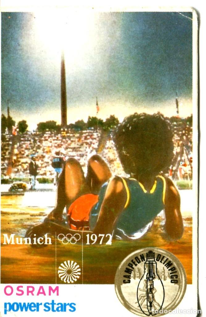 Coleccionismo calendarios: CALENDARIO OSRAM POWER STARS 1972