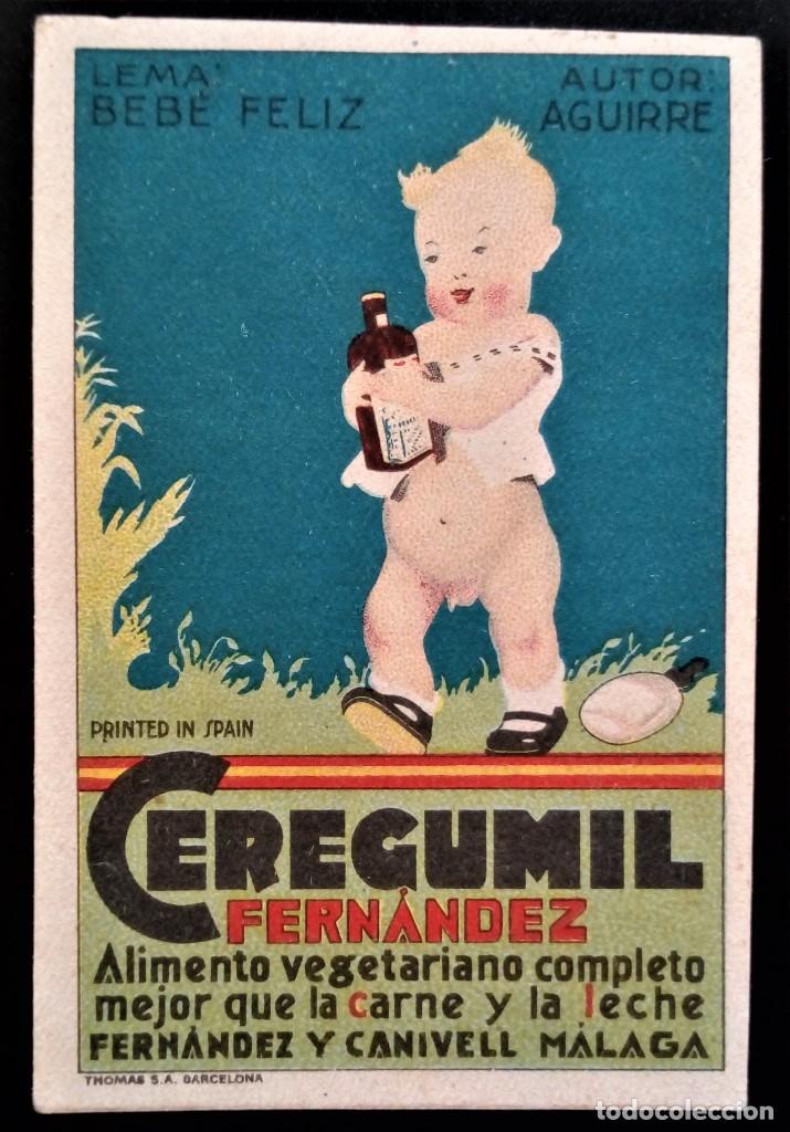 Coleccionismo calendarios: CALENDARIO BOLSILLO 1930 CEREGUMIL FERN&Aacute;NDEZ BEBE BARCELONA ALIMENTO CARNE LECHE PERFECTO