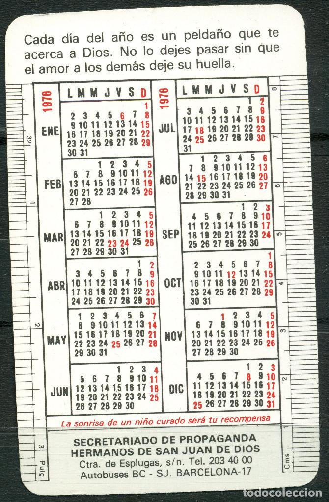Coleccionismo Calendarios: CALENDARIO BOLSILLO - HOSPITAL SAN JUAN DE DIOS 1978 BARCELONA - Foto 2 - 255947045