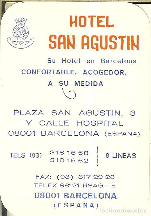 Coleccionismo Calendarios: CALENDARIO PUBLICITARIO - 1992 - HOTEL SAN AGUST&Iacute;N