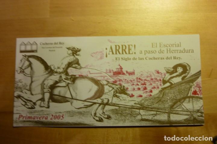 Collectionnisme Calendriers: Calendario marcalibros 2005 Cocheras del rey San Lorenzo de El Escorial