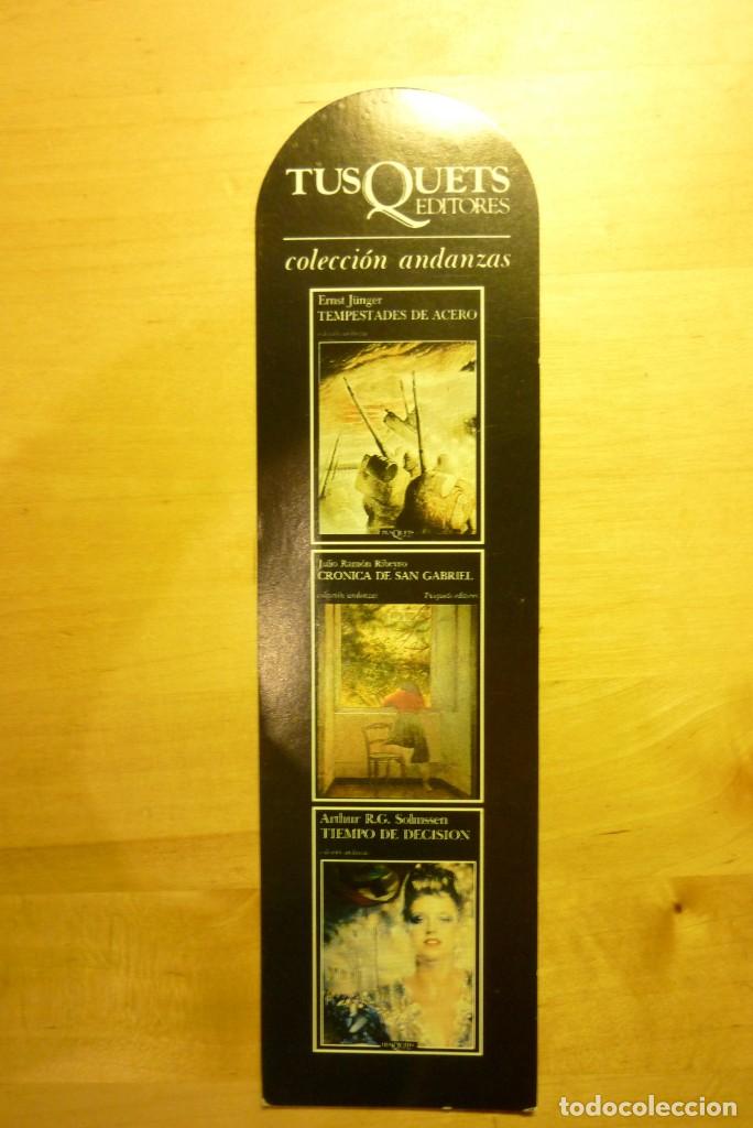 Coleccionismo Calendarios: Calendario marcalibros Tusquets Editores Colecci&oacute;n andanzas A&ntilde;o 1988