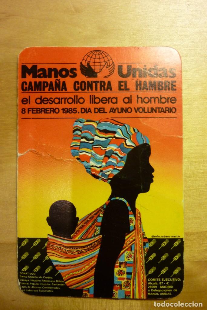 Colecionismo Calend&aacute;rios: Calendario Manos Unidas A&ntilde;o 1985