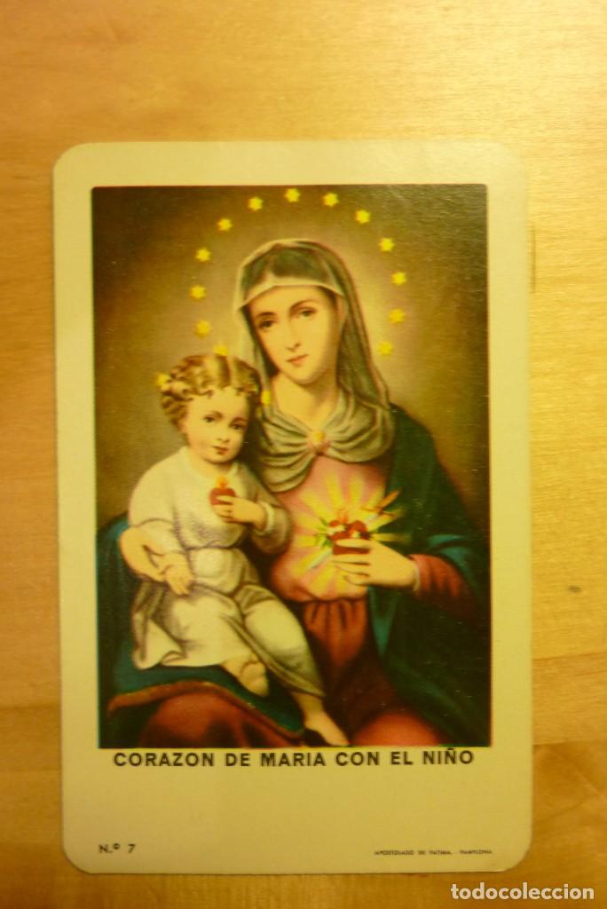 Coleccionismo Calendarios: Calendario Coraz&oacute;n de Mar&iacute;a con el Ni&ntilde;o A&ntilde;o 1962 Heraclio Fournier Vitoria Almanaque