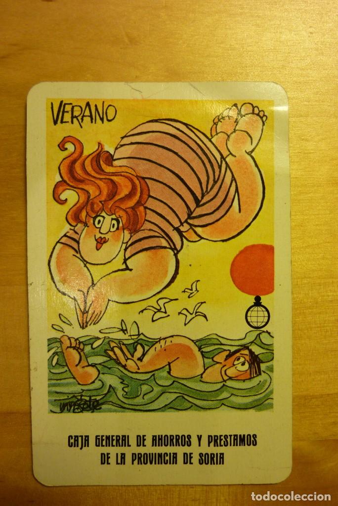 Coleccionismo Calendarios: Calendario Caja de Ahorros y Pr&eacute;tamos Provincia de Soria Verano Mingote A&ntilde;o 1983 Heraclio Fournier