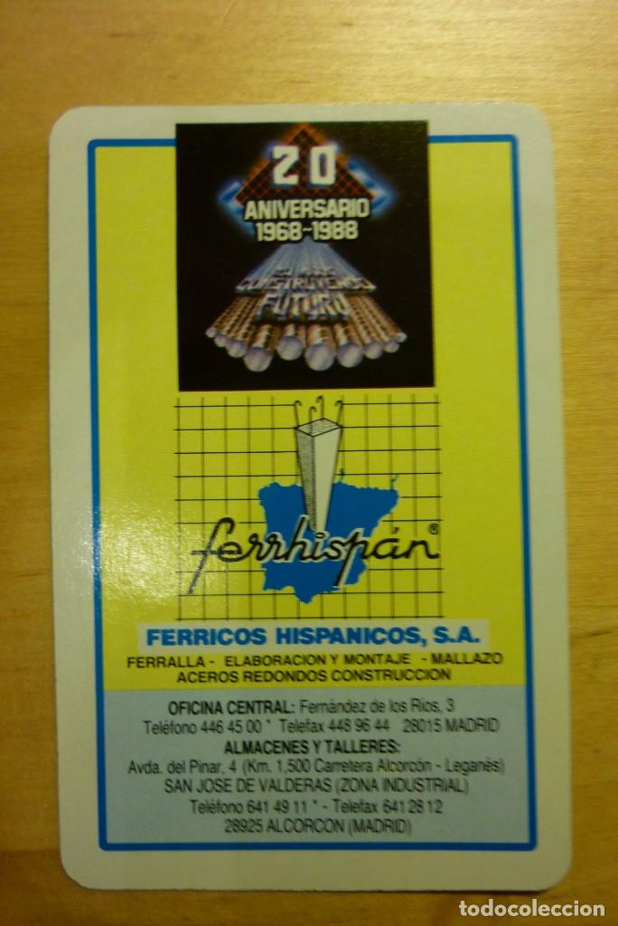 Collectionnisme Calendriers: Calendario Ferrhisp&aacute;n F&eacute;rricos Hisp&aacute;nicos A&ntilde;o 1988 Heraclio Fournier Vitoria Almanaque
