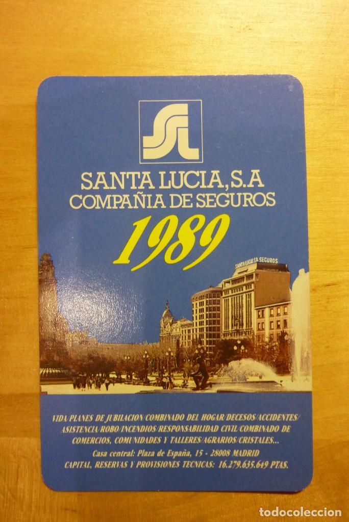 Collectables Calendars: Calendario Santa Luc&iacute;a Compa&ntilde;&iacute;a de Seguros A&ntilde;o 1989 Heraclio Fournier Vitoria Almanaque