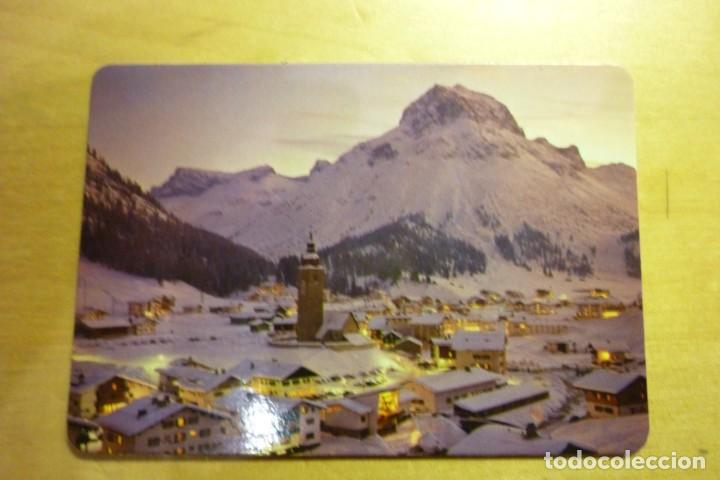 Coleccionismo Calendarios: Calendario Paisaje con pueblo de monta&ntilde;a nevado 1988 Frutos Secos Hnos. Montero Alcal&aacute; de Henares