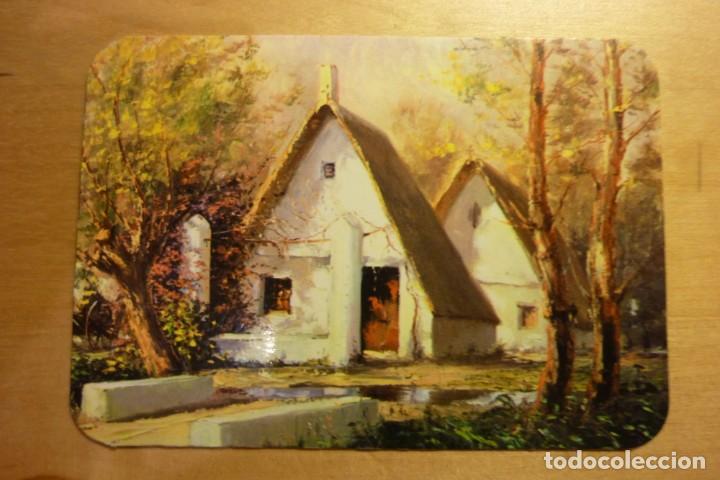 Coleccionismo Calendarios: Calendario Pintura Paisaje con barracas 1986 Frankfurt Avenida Calaceite