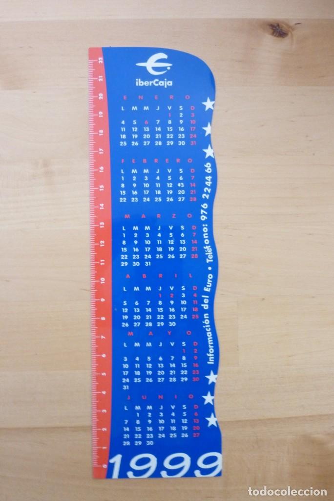 Colecionismo Calend&aacute;rios: Calendario regla Ibercaja A&ntilde;o 1999