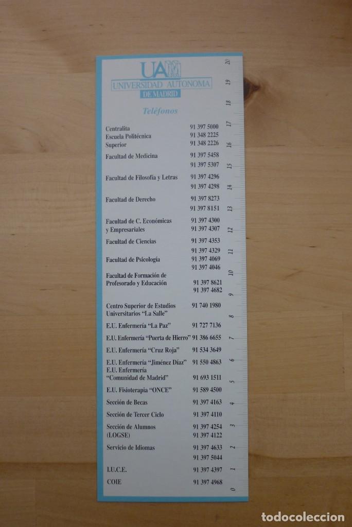 Colecionismo Calend&aacute;rios: Calendario acad&eacute;mico marcalibros UAM Universidad Aut&oacute;noma de Madrid A&ntilde;o 2003/2004