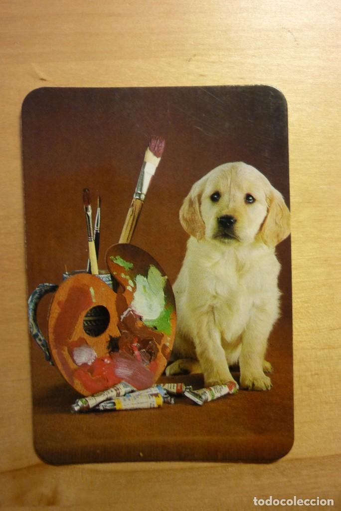 Sammeln von Kalendern: Calendario Perro cachorro paleta de pintor A&ntilde;o 1992 Tele Taxi Baldomero Castro L. Alcal&aacute; de Henares