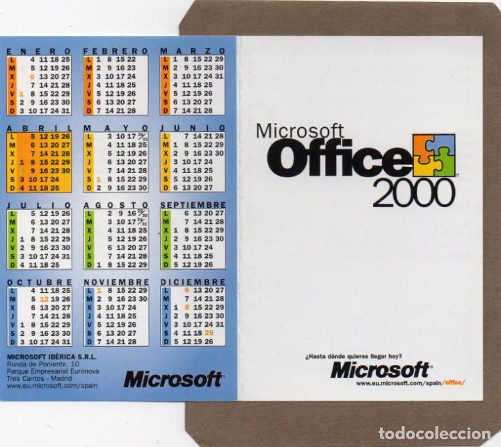 calendario publicidad 2000 - microsoft office 2 - Compra venta en  todocoleccion