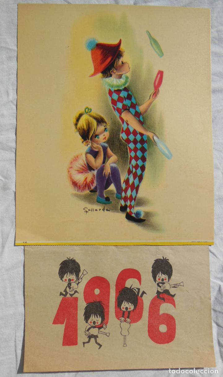 Coleccionismo calendarios: Antiguo Calendario - Old Calendar : MALABARISTAS. GALLARDA (Dise&ntilde;o) 1966