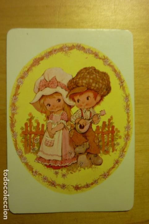 Collectables Calendars: Calendario Dibujo Pareja de ni&ntilde;os A&ntilde;o 1987 Confecciones Torres Alcal&aacute; de Henares