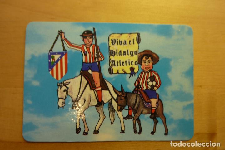 Coleccionismo Calendarios: Calendario Escudo Quijote Sancho Viva el hidalgo Atl&eacute;tico de Madrid F&uacute;tbol A&ntilde;o 1987 K'Aribia Coslada