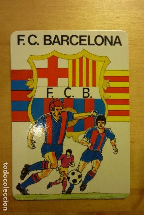 Collectionnisme Calendriers: Calendario Ni&ntilde;os futbolistas y escudo F&uacute;tbol Club Barcelona A&ntilde;o 1990 Can Bepo Barcelona