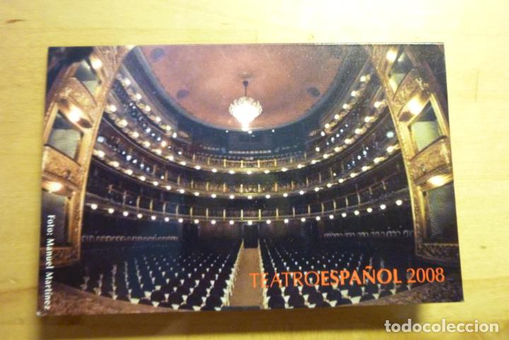 Coleccionismo calendarios: Calendario Teatro Espa&ntilde;ol de Madrid A&ntilde;o 2008