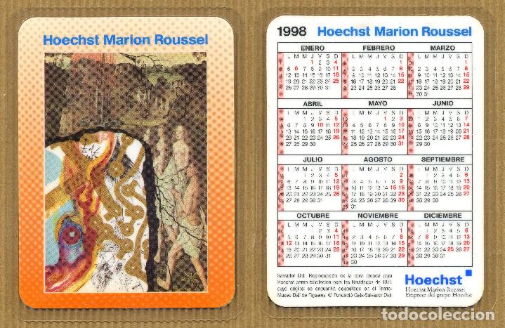 Coleccionismo calendarios: CALENDARIO BOLSILLO - HOECHST DALI 1998