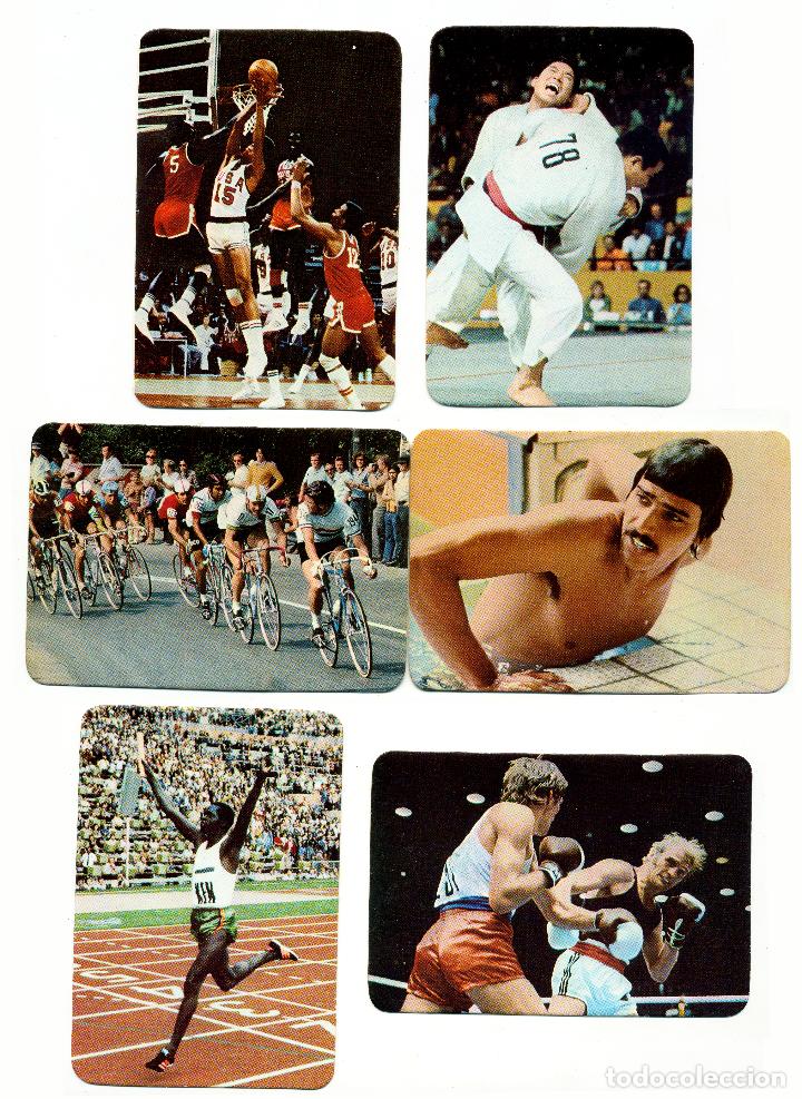 Coleccionismo calendarios: 6 CALENDARIOS DE BOLSILLO DEPORTES OLIMPICOS A&Ntilde;O 1974