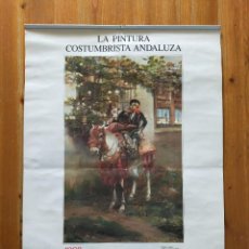 Coleccionismo Calendarios: CALENDARIO ALMANAQUE DE PARED - 1988 CERVEZA CRUZCAMPO: PINTURA COSTUMBRISTA ANDALUZA. Lote 263536185