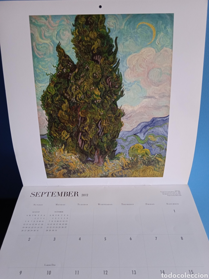 Coleccionismo calendarios: Calendario Impressionism and post - Impressionism. 2013. U.S.A. - Foto 2