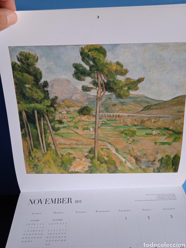 Coleccionismo calendarios: Calendario Impressionism and post - Impressionism. 2013. U.S.A. - Foto 3