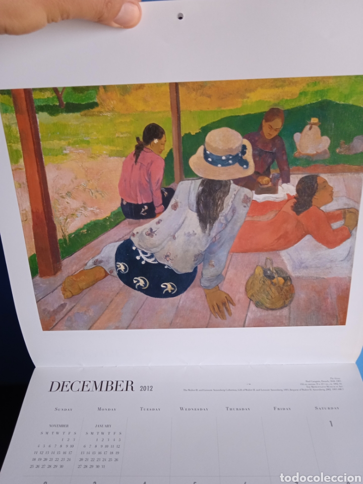 Coleccionismo calendarios: Calendario Impressionism and post - Impressionism. 2013. U.S.A. - Foto 4