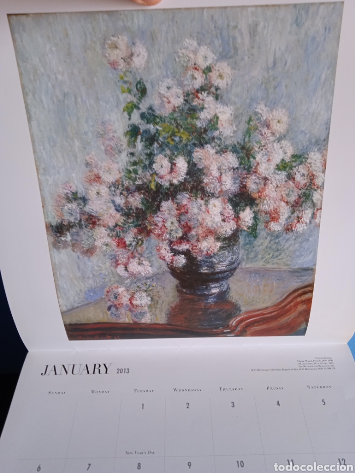 Coleccionismo calendarios: Calendario Impressionism and post - Impressionism. 2013. U.S.A. - Foto 5