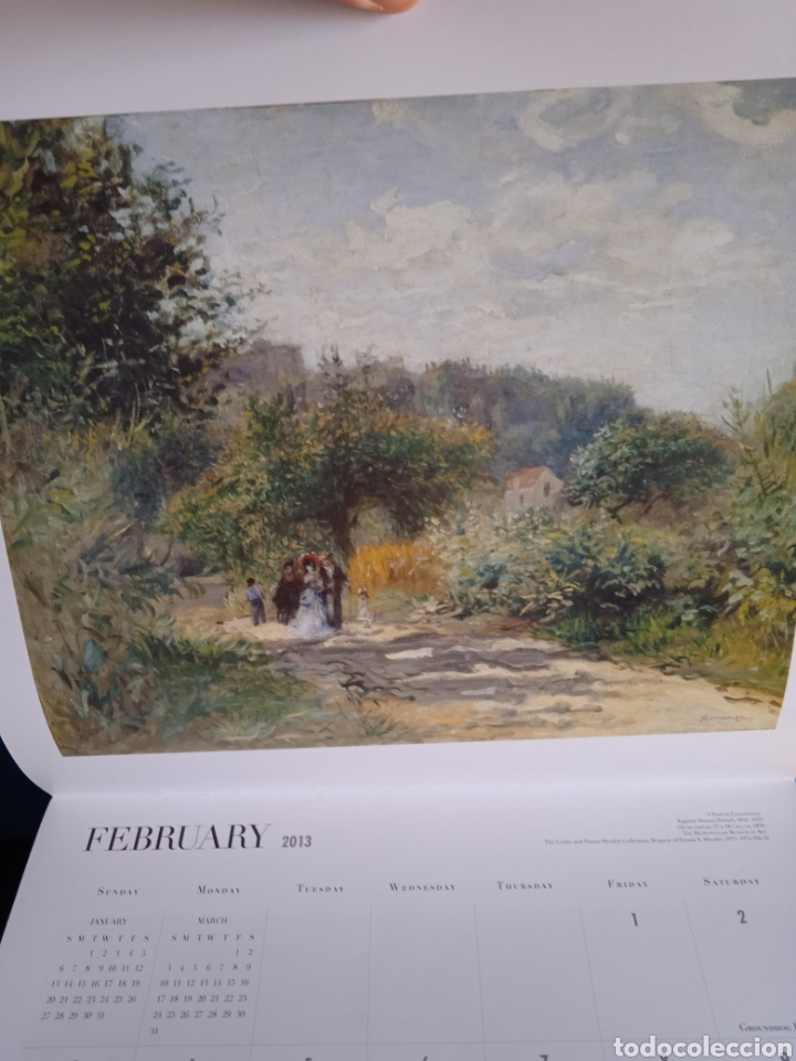 Coleccionismo calendarios: Calendario Impressionism and post - Impressionism. 2013. U.S.A. - Foto 6