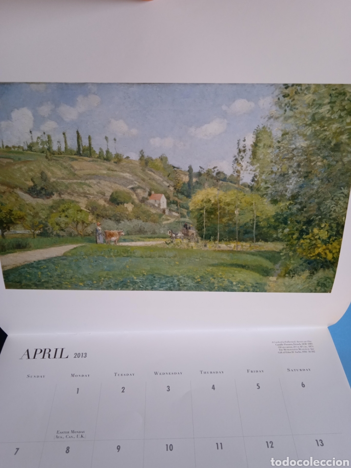 Coleccionismo calendarios: Calendario Impressionism and post - Impressionism. 2013. U.S.A. - Foto 8