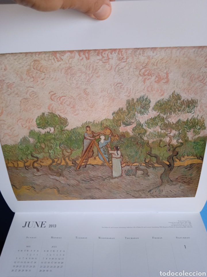 Coleccionismo calendarios: Calendario Impressionism and post - Impressionism. 2013. U.S.A. - Foto 10