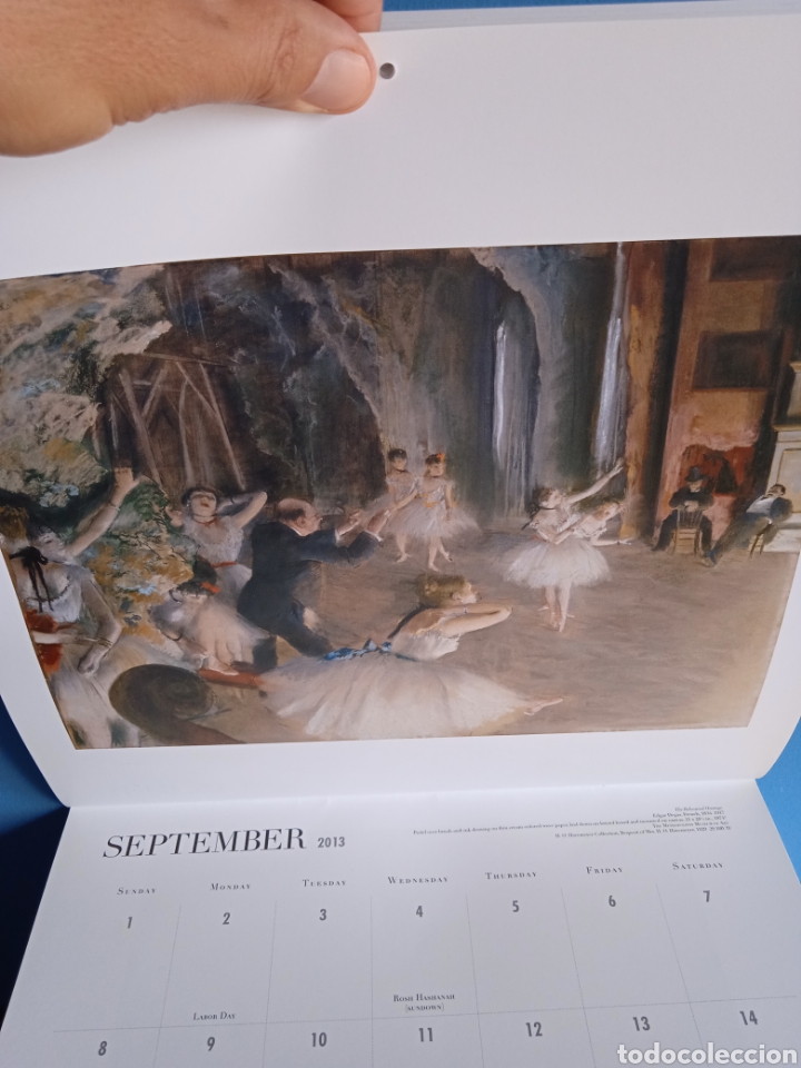 Coleccionismo calendarios: Calendario Impressionism and post - Impressionism. 2013. U.S.A. - Foto 13
