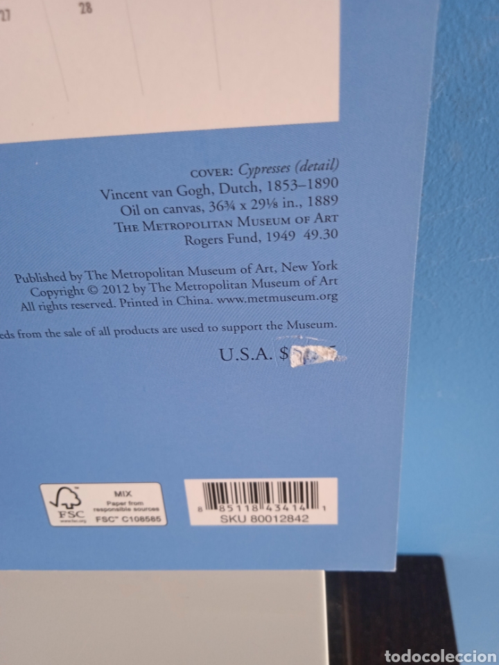 Coleccionismo calendarios: Calendario Impressionism and post - Impressionism. 2013. U.S.A. - Foto 18
