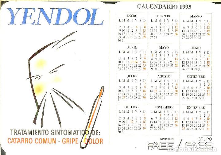 Calendario Publicidad - 1995 - Yendol - Comprar Calendarios Antiguos En ...