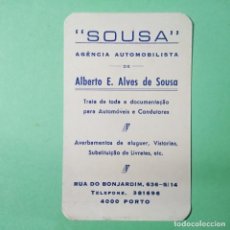 Coleccionismo Calendarios: CALENDARIO . SOUSA . AGENCIA AUTOMOBILISTICA . PORTUGAL . 1983 - T2