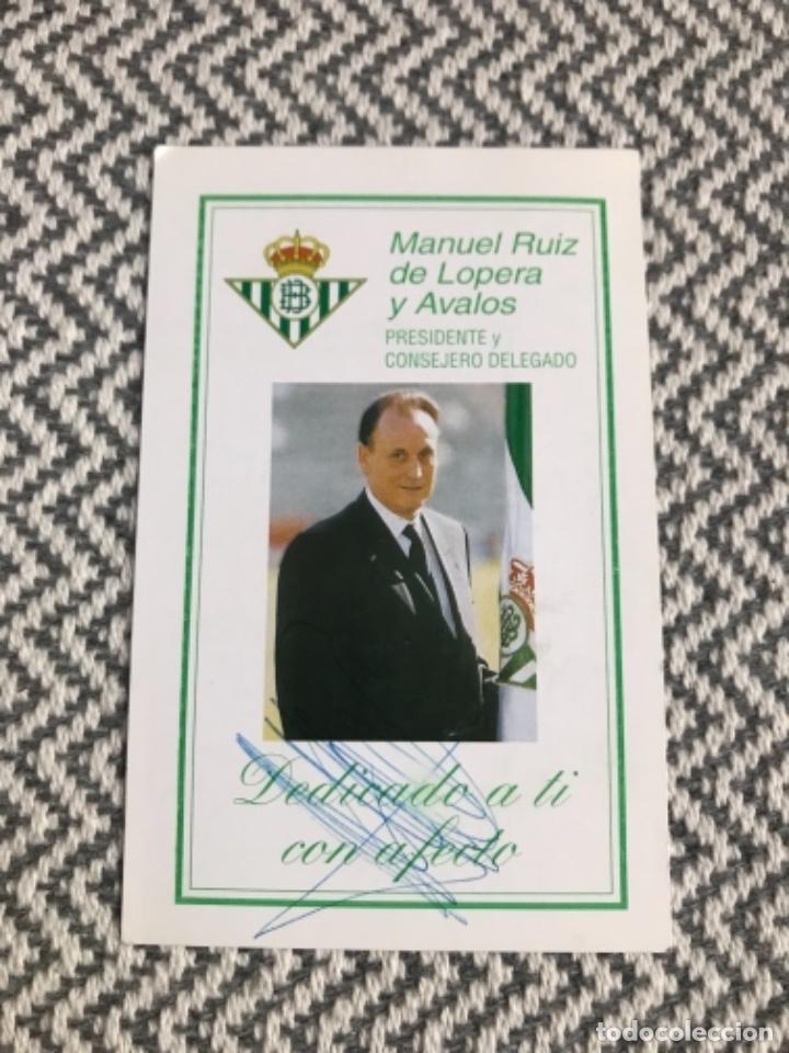 Coleccionismo calendarios: B2. CALENDARIO BETIS FIRMADO LOPERA 96-97