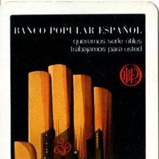 Coleccionismo Calendarios: CALENDARIO FOURNIER BANCO POPULAR ESPAÑOL AÑO 1969
