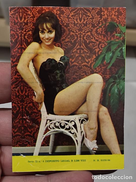 Collectables Calendars: CALENDARIO 1968 SERIE 22 N&ordm; 6 MUJER SENTADA SILLA DORSO DESPELLEJADO LEER SOBADO